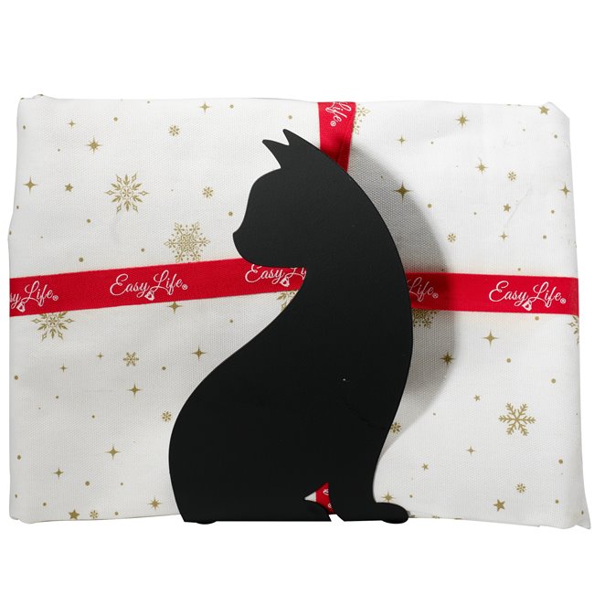 Napkin holder Feline, black, metal, 