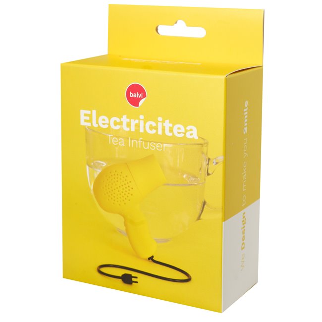 Tea infuser ElectriciTEA, yellow, silicone