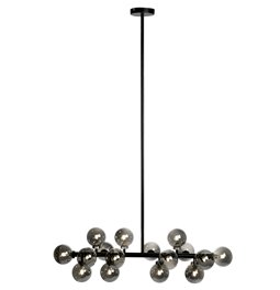 Pendant lamp Redea black, 110x30x120cm, G9x16