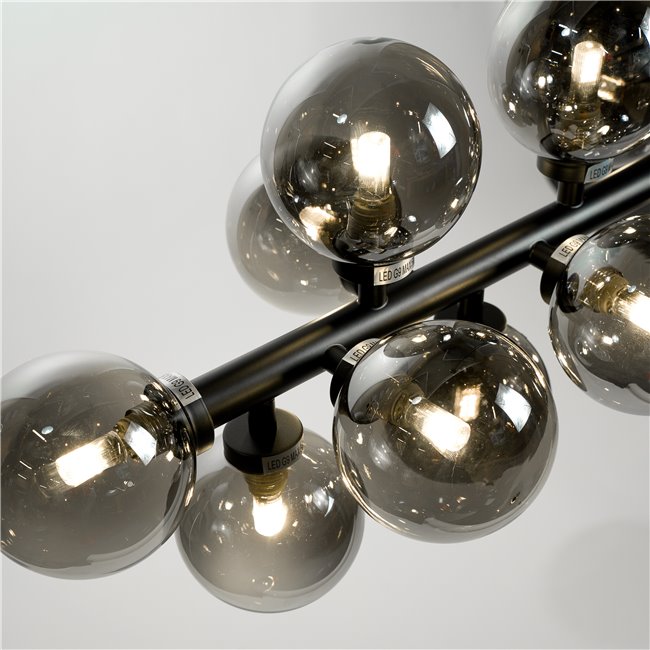 Pendant lamp Redea black, 110x30x120cm, G9x16