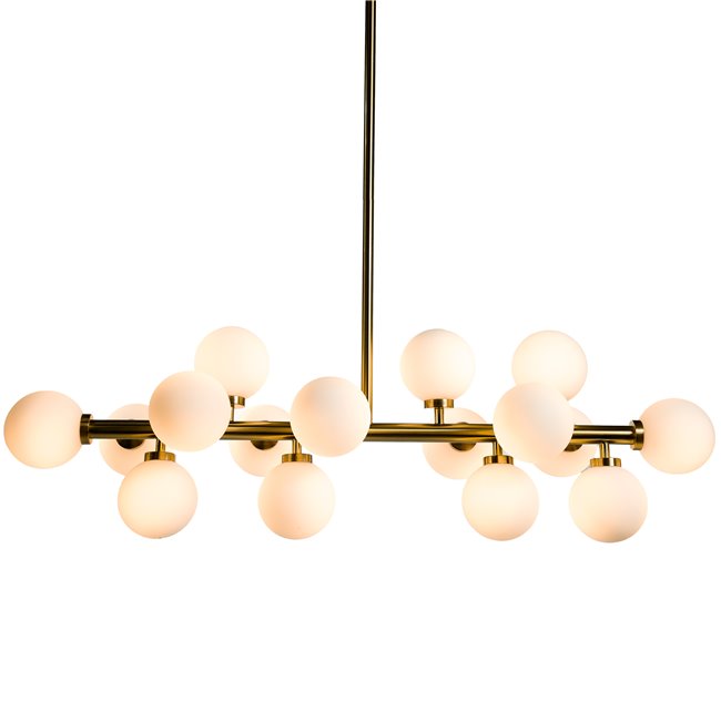 Pendant lamp Redea white, 92x28xH48-138cm, G9x16, Max5W