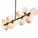 Pendant lamp Redea white, 92x28xH48-138cm, G9x16, Max5W