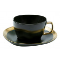 Coffee mug with saucer, H6.5cm, D11.5cm, D19cm