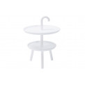 Side table Jacky, white, H56x42x42cm