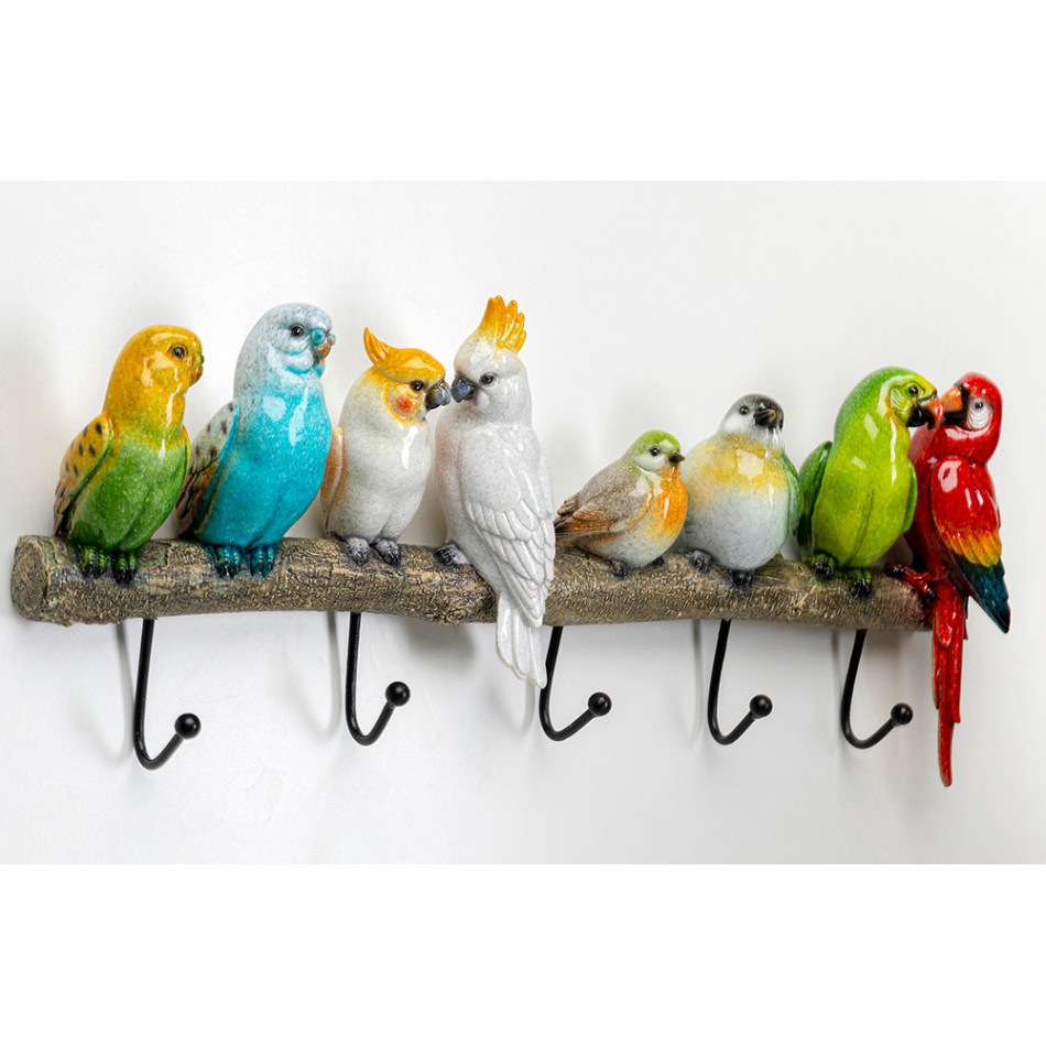 Coat rack Exotic birds, 24x54x6.5cm