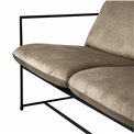 Armchair Oltenita 2 seat, grey, H80x130x75