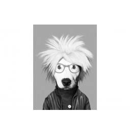 Picture  Dog with cardigan, 60x80cm