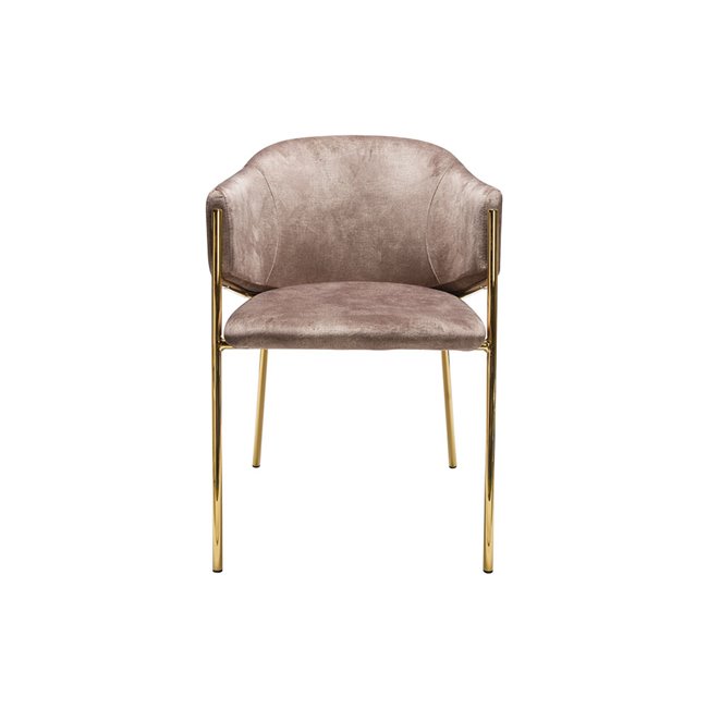 Dining chair Undine, taupe colour, 53x49x78cm, seat height 46cm 
