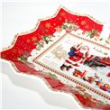 Porcelain serving platter CHRISTMAS MEMORIES, 35x23 cm