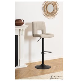 Bar stool Asylva, beige Basel 24,  H115cm