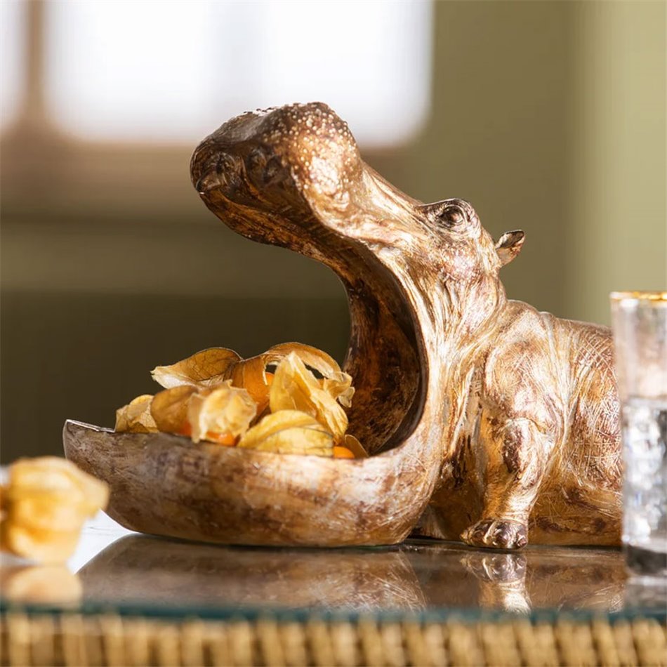 Deco figurine Hungry Hippo, 27x14.5x17cm