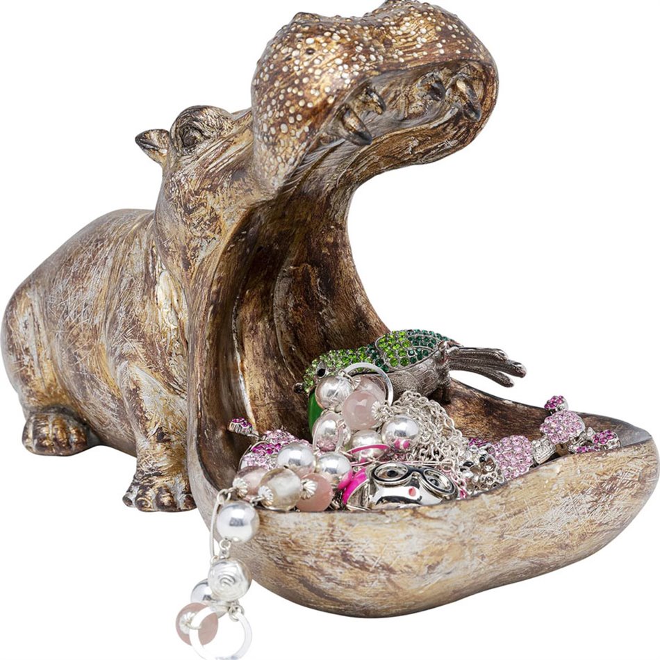 Deco figurine Hungry Hippo, 27x14.5x17cm