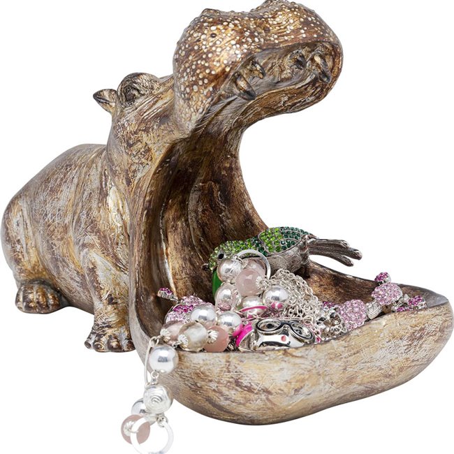 Deco figurine Hungry Hippo, 27x14.5x17cm