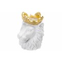 Декоративный цветочный горшок White Lion, золотой, H39.5x30.5x28.5cm 