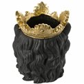 Plant pot Black Lion, golden, H39.5x28x30.5cm