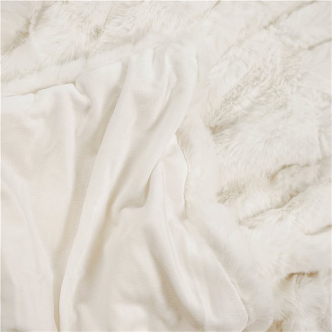 Plaid Luxury, white, 140x200cm