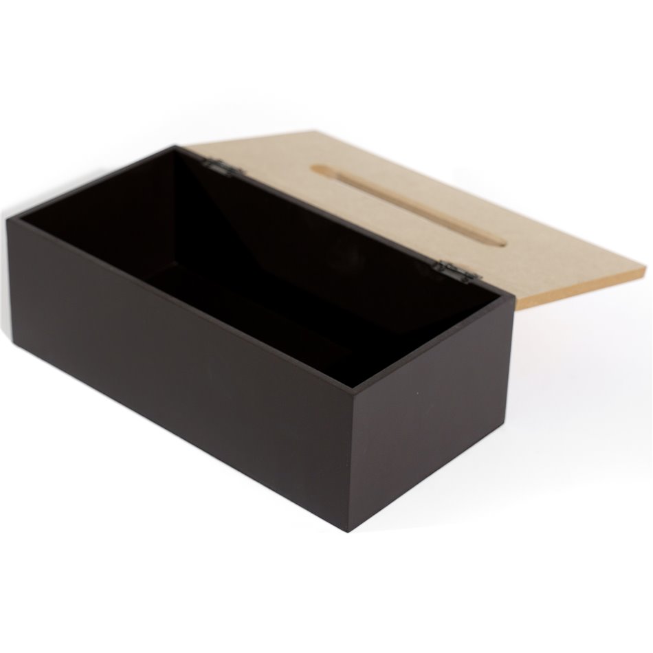 Tissue box Modern, charcoal, 25x13x9cm