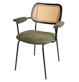 Chair Sarra, green, 67x63.5xH82cm