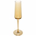 Champagne flute Olga, amber, H25 D7cm, 160ml