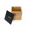 Бамбуковый ящик для хранения L, H12.5x12.5x12.7см
