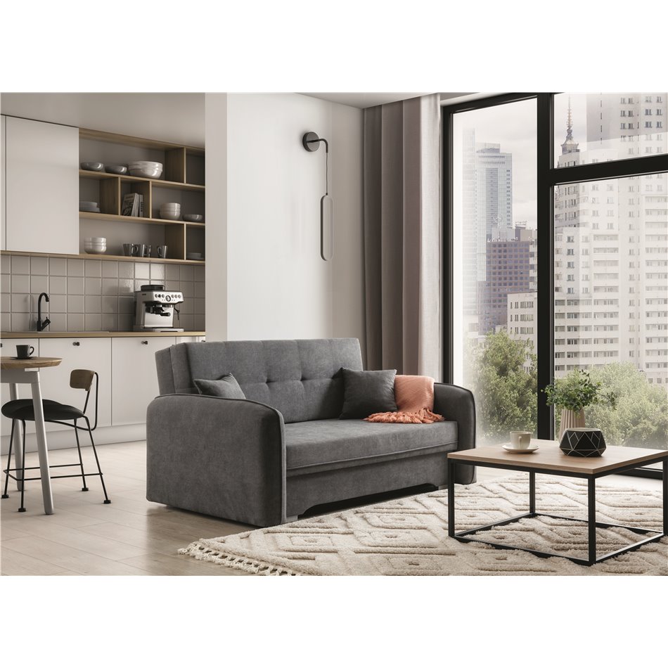 Sofa bed Elaine, Poco 4, gray, H75x155x105cm