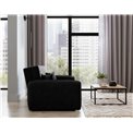 Sofa bed Elaine, Poco 10, black, H75x155x105cm