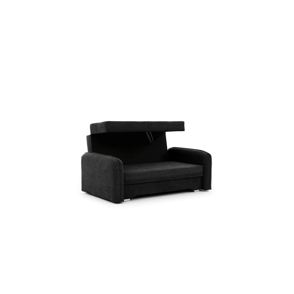 Sofa bed Elaine, Poco 10, black, H75x155x105cm