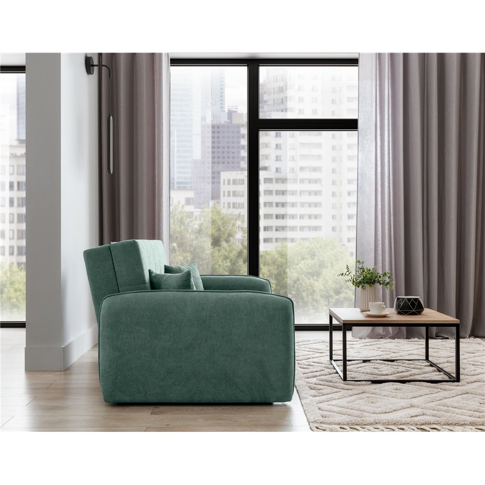 Sofa bed Elaine, Poco 100, green, H75x155x105cm