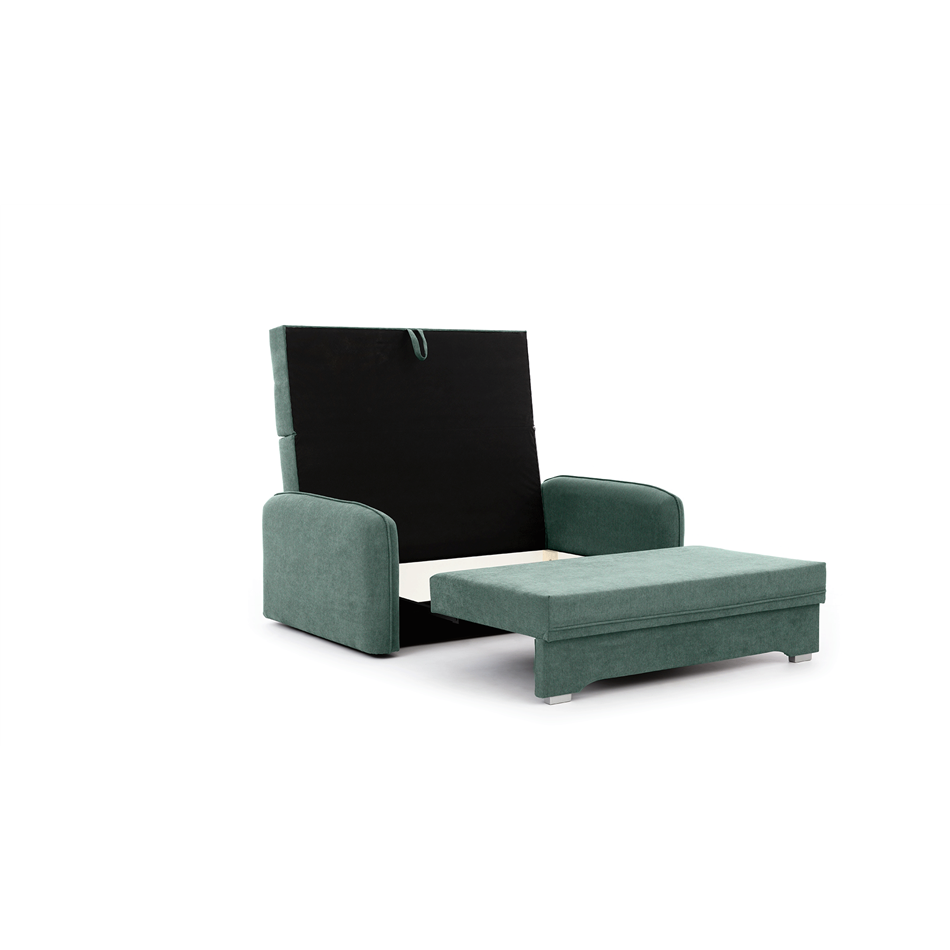 Sofa bed Elaine, Poco 100, green, H75x155x105cm