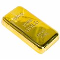 Bottle opener Gold Bar, golden color, H9x5cm