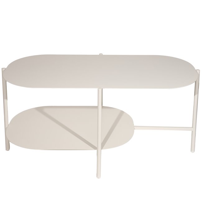 Coffee table Haja, beige color 100x50xH45cm