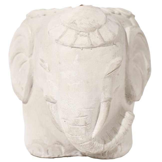 Candleholder Elephant with candle 135g, 16.5x10.5x11.2cm