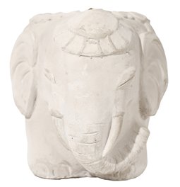 Candleholder Elephant with candle 135g, 16.5x10.5x11.2cm