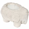 Candleholder Elephant with candle 135g, 16.5x10.5x11.2cm