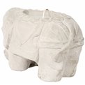 Candleholder Elephant with candle 135g, 16.5x10.5x11.2cm