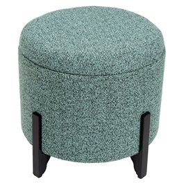 Bench with storage Mafra M, light blue color, 37x37x34cm