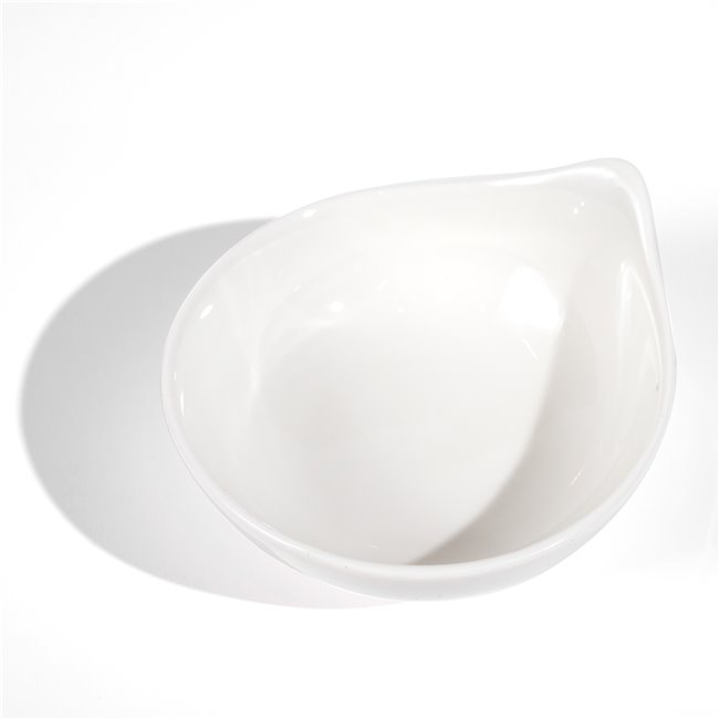 Bowl with handle M, Ø10cm, white