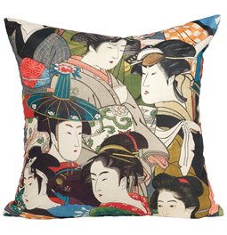 Decorative pillowcase Geisha Loneta 1, 45x45cm