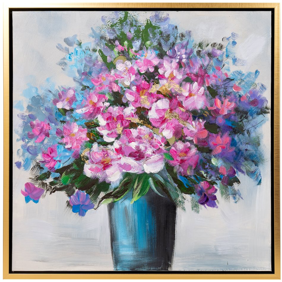 Picture  Pink Bouquet, 80x80cm
