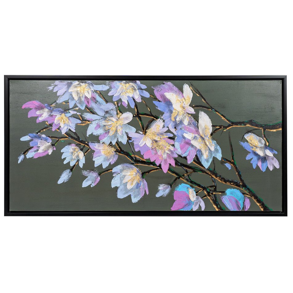 Canvas painting Magnolia, 140x70cm
