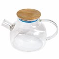 Tea pot Acacia, glass, 900ml, H13x20x13cm