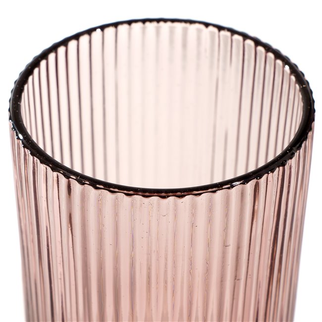 Drinking glass Rigano, darkrose, H13 D8cm 350ml