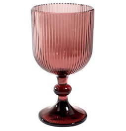 Wine glass Rigano, darkrose, H16cm D9 350 ml