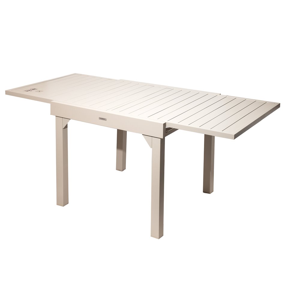 Extending table Lapiazza ex, 8seat, aluminium, 90-180x90xH75.5cm