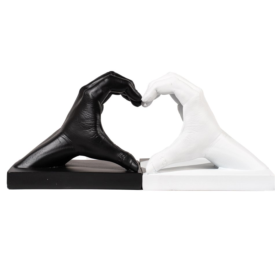 Bookend Heart, set, 13.8x32x10cm
