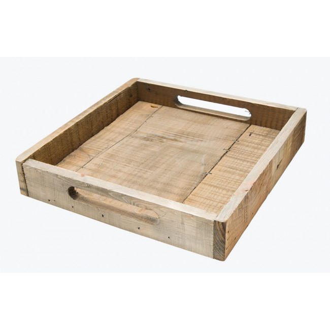 Tray, wooden, 33x33x6cm