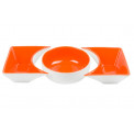 Sauce bowl set, 3 parts, orange, D10cm, 10x10cm x2