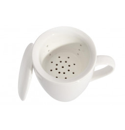 Tea cup with filter, 400ml, D9.5xH13cm