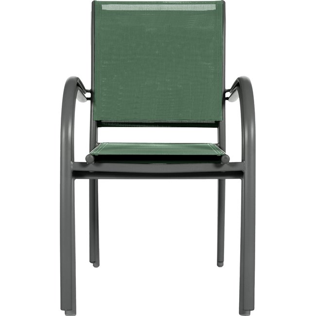 Chair Lapiazza, olive/graphite color, H88x65x56cm