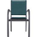 Chair Lapiazza, teal/graphite color, H88x65x56cm